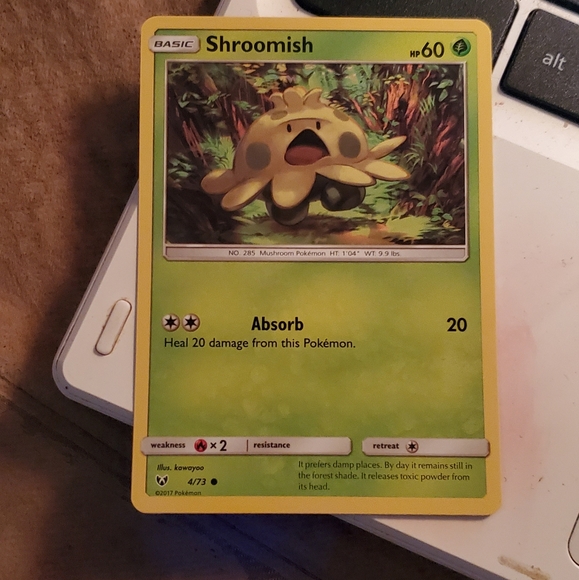 Other | Shroomish Pokemon Card | Poshmark